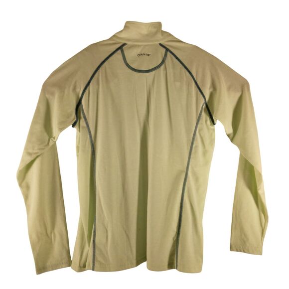 Orvis Trout Bum shirt mens S Small mint green fishing long sleeve 1/4 zip 148P - Picture 2 of 8